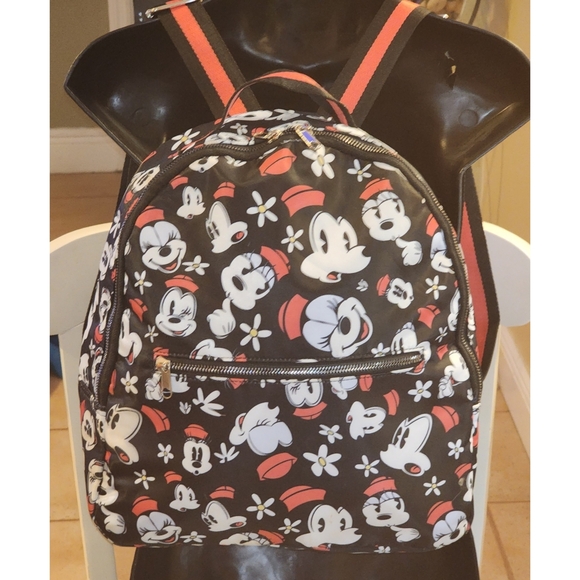 Disney Handbags - 🦋 Disney Mickey Mouse Backpack Black, Red & White